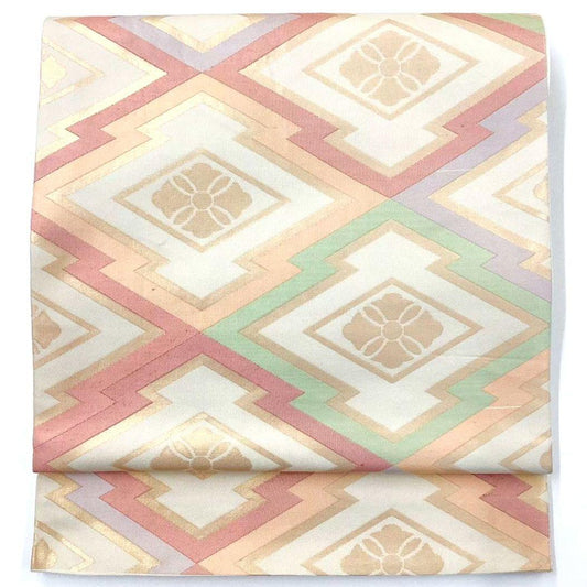 4784# Japanese Vintage Fukuro Obi Belt Kimono Fabric Silk Traditional