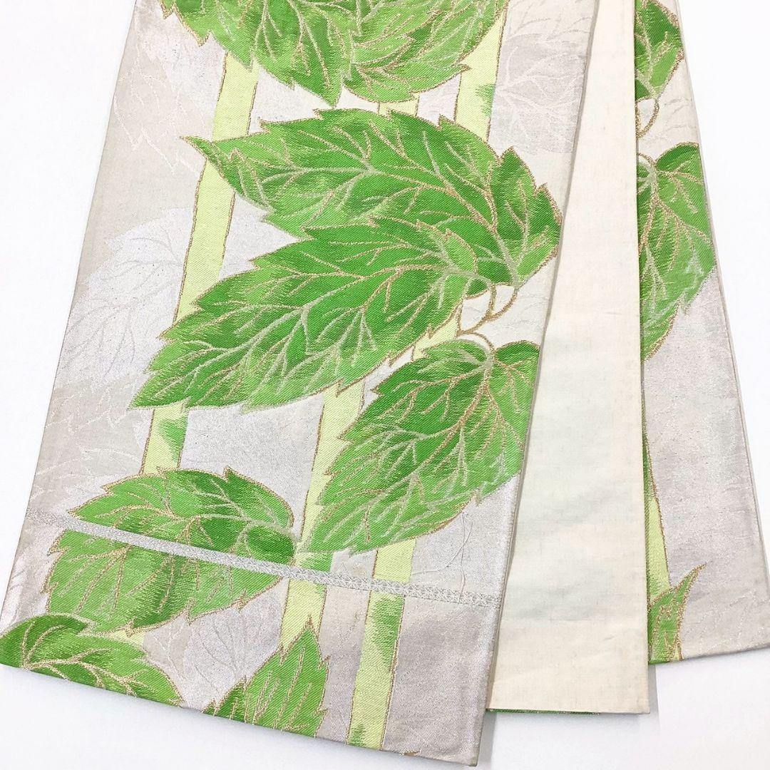 4901# Japanese Vintage Fukuro Obi Belt Kimono Fabric Silk Traditional