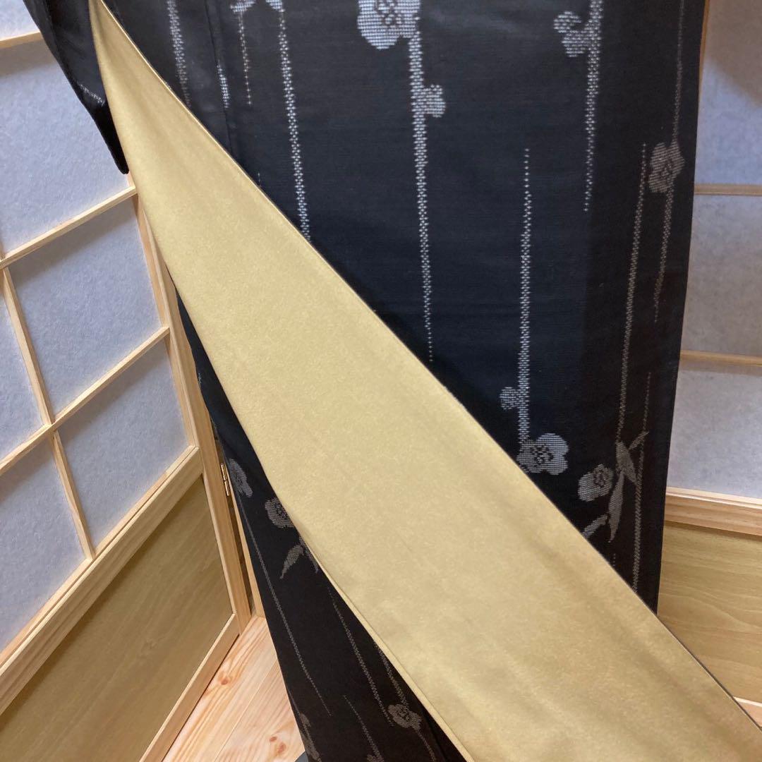 3125# Japanese Kimono Vintage Womens Silk Pongee Fabric Robe Kimono only sold