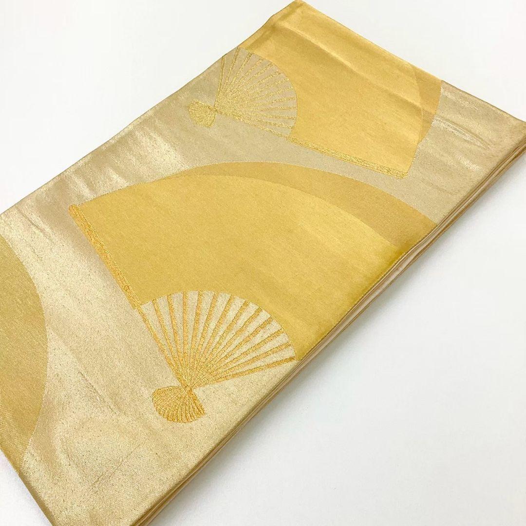 4224# Japanese Vintage Fukuro Obi Belt Kimono Fabric Silk Traditional Untailored