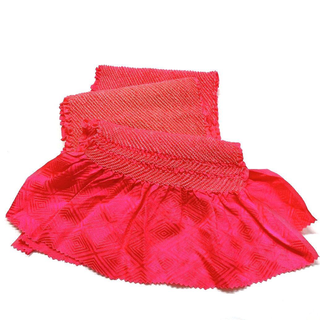 4644# Japanese Kimono Accessory Obiage and Obijime 2-piece Set Silk Shibori