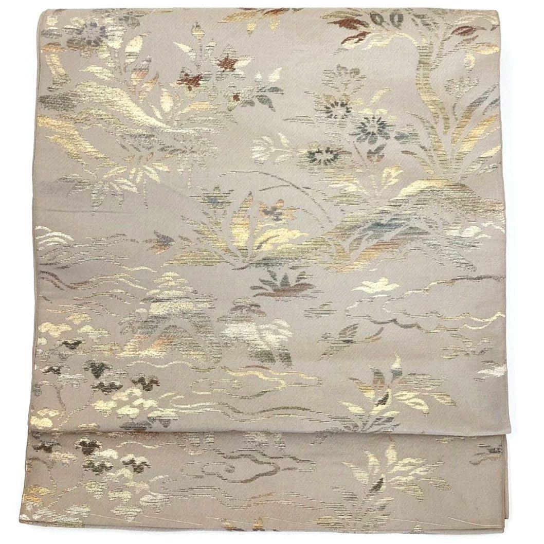 4701# Japanese Vintage Fukuro Obi Belt Kimono Fabric Silk Traditional