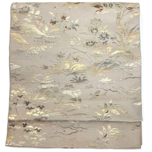 4701# Japanese Vintage Fukuro Obi Belt Kimono Fabric Silk Traditional