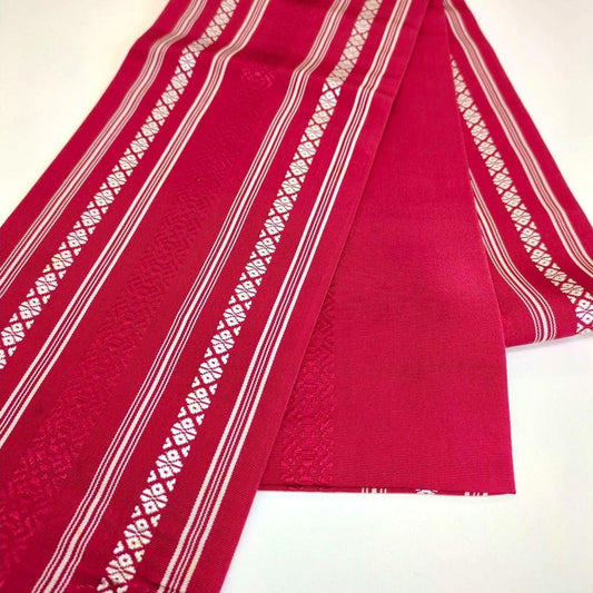2444# Japanese Vintage Hanhaba Obi Belt Kimono Fabric Yukata Women's Traditional