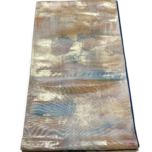3795# Japanese Vintage Fukuro Obi Belt Kimono Fabric Silk Traditional Untailored
