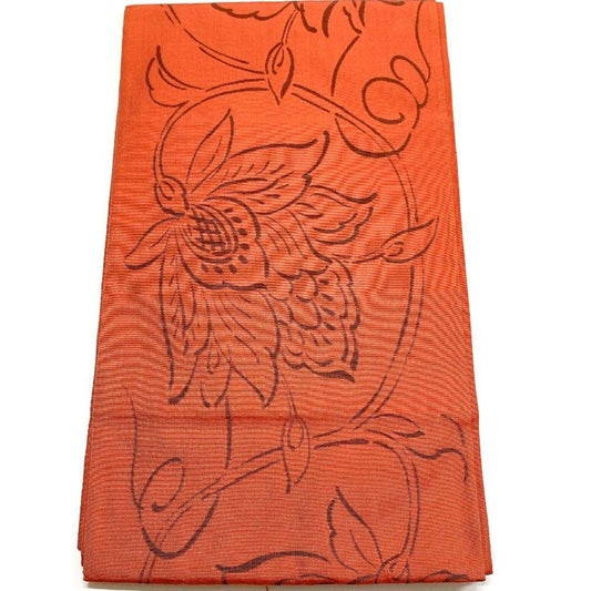 2756# Japanese Vintage Fukuro Obi Belt Kimono Fabric Silk Traditional Untailored
