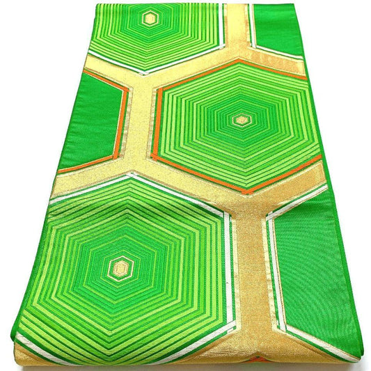 5077# Japanese Vintage Fukuro Obi Belt Kimono Fabric Silk Traditional Untailored