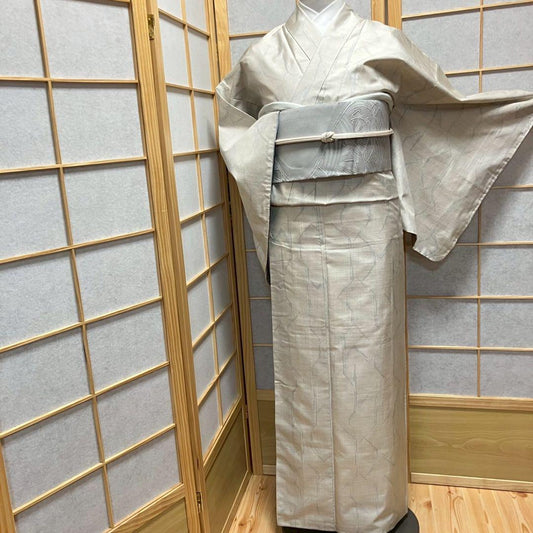 4361# Japanese Kimono Vintage Womens Silk Pongee Fabric Robe Kimono only sold