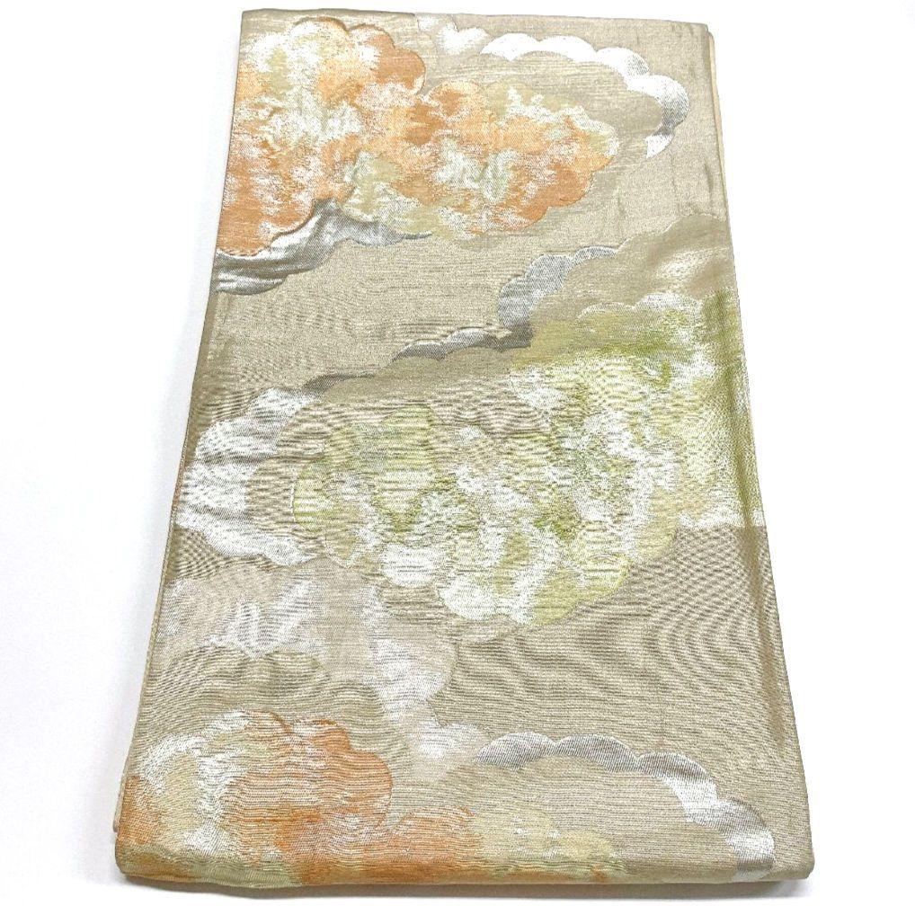 5323# Japanese Vintage Fukuro Obi Belt Kimono Fabric Silk Traditional Untailored