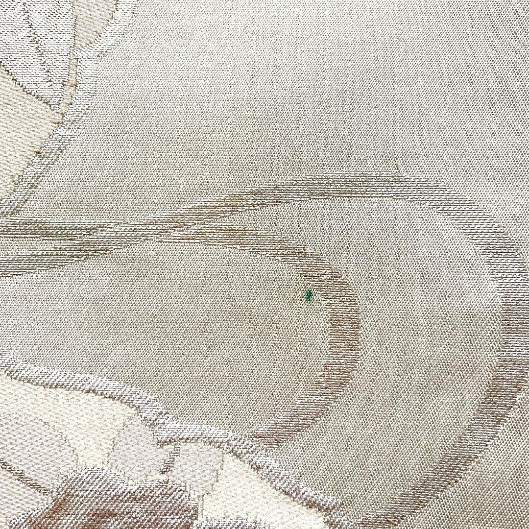 3294# Japanese Vintage Fukuro Obi Belt Kimono Fabric Silk Traditional Silver