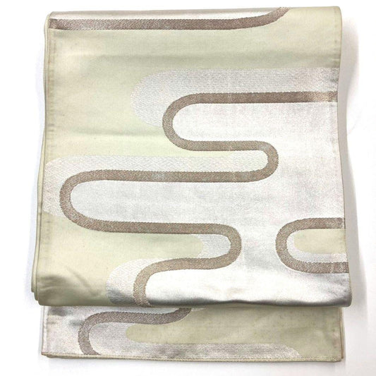2487# Japanese Vintage Fukuro Obi Belt Kimono Fabric Silk Traditional
