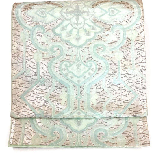 4931# Japanese Vintage Fukuro Obi Belt Kimono Fabric Silk Traditional