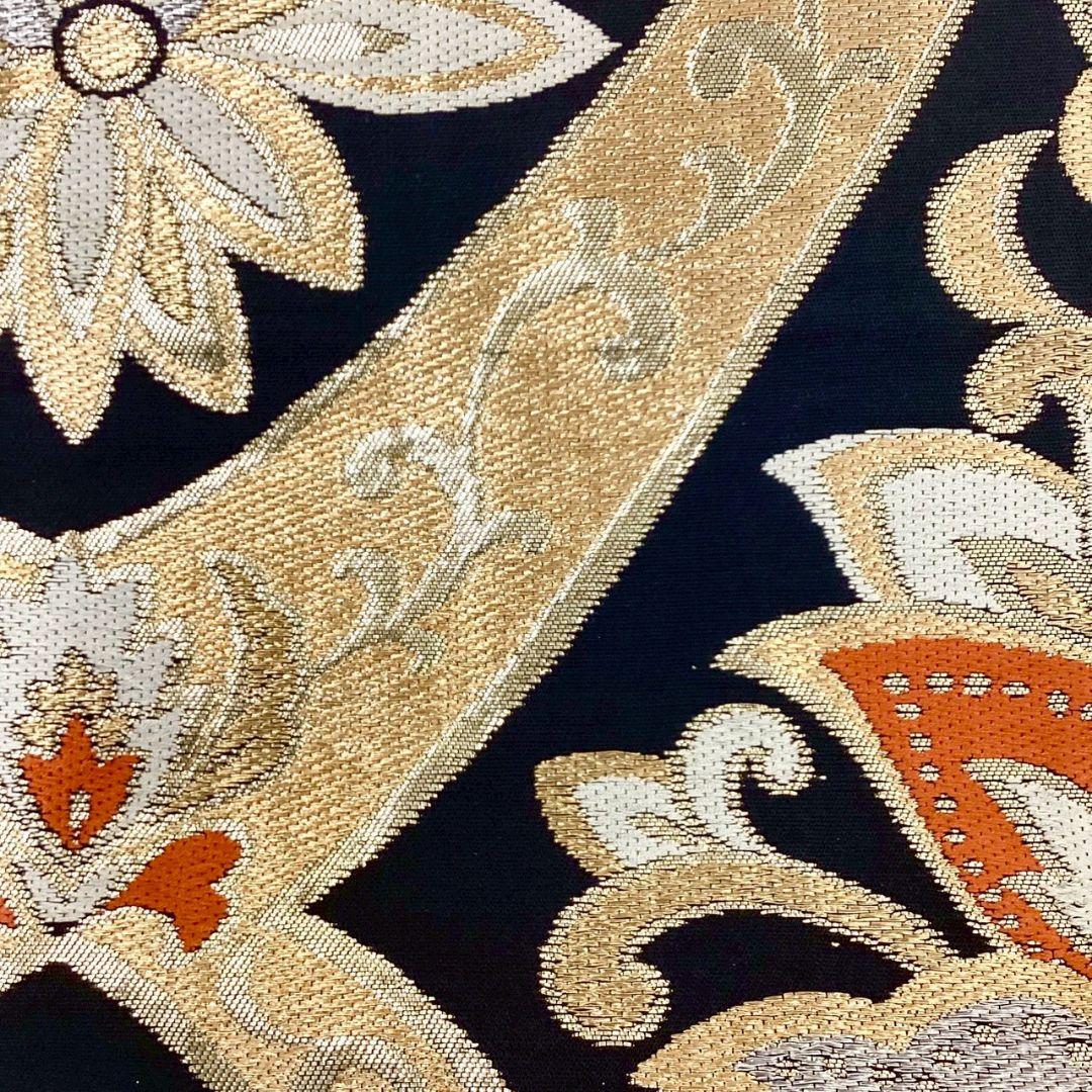 4960# Japanese Vintage Fukuro Obi Belt Kimono Fabric Silk Traditional Untailored