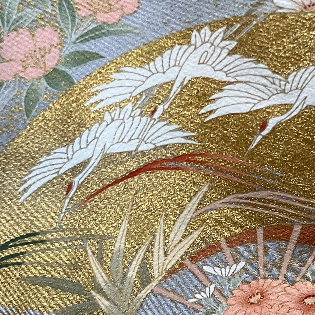 5793# Japanese Tomesode Kimono Vintage Womens Silk Fabric Robe Kimono only sold