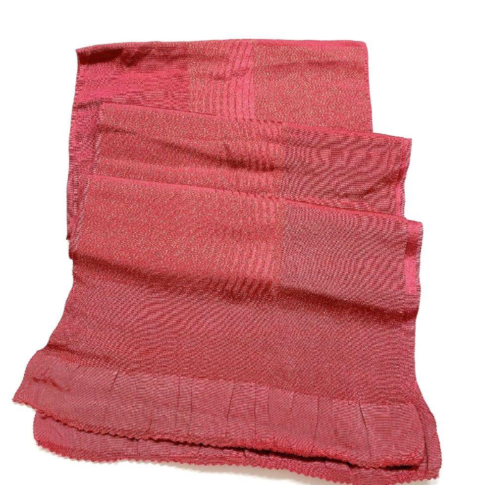 4555# Japanese Kimono Accessory Vintage Obiage and Obijime 2-piece Set Silk