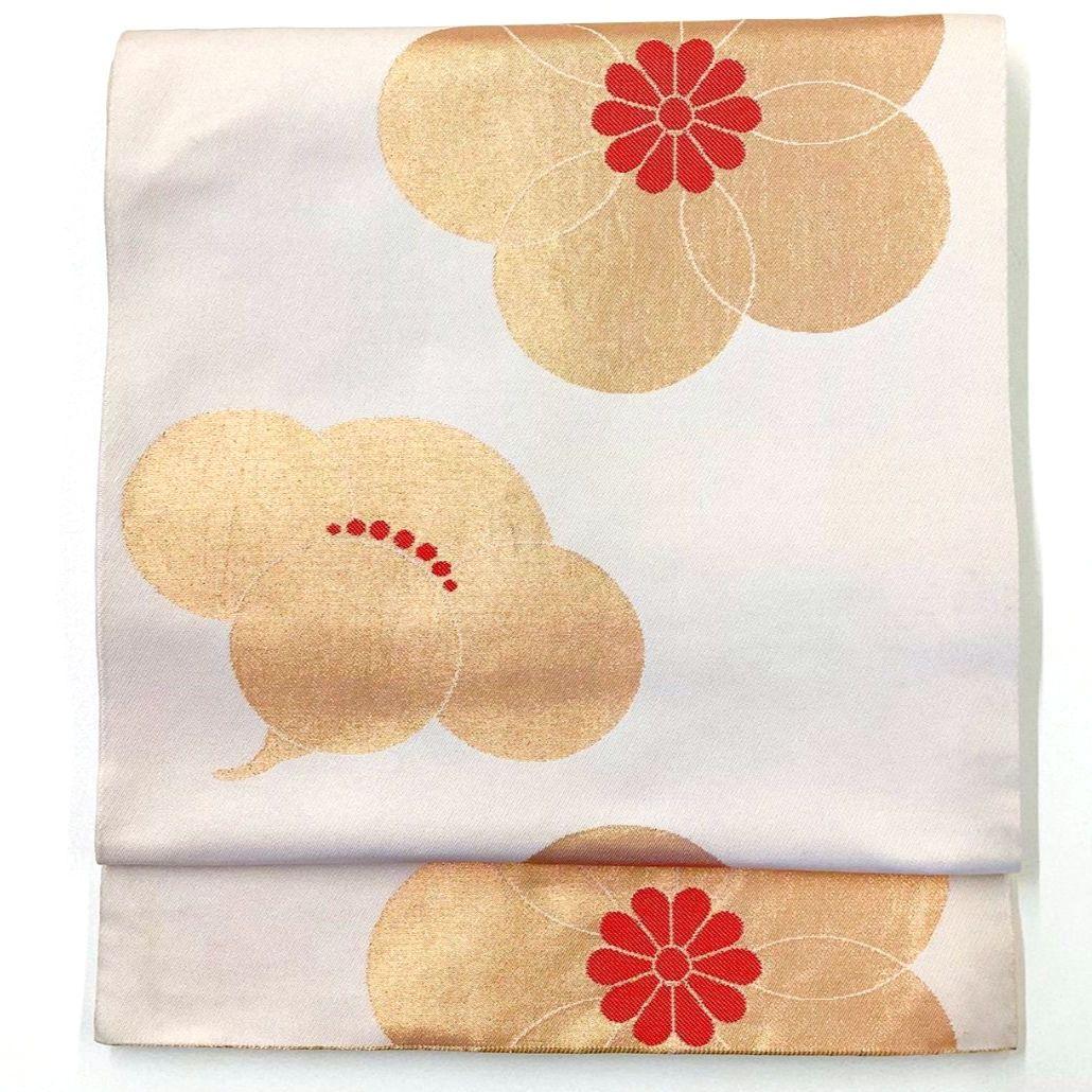 4941# Japanese Vintage Fukuro Obi Belt Kimono Fabric Silk Traditional