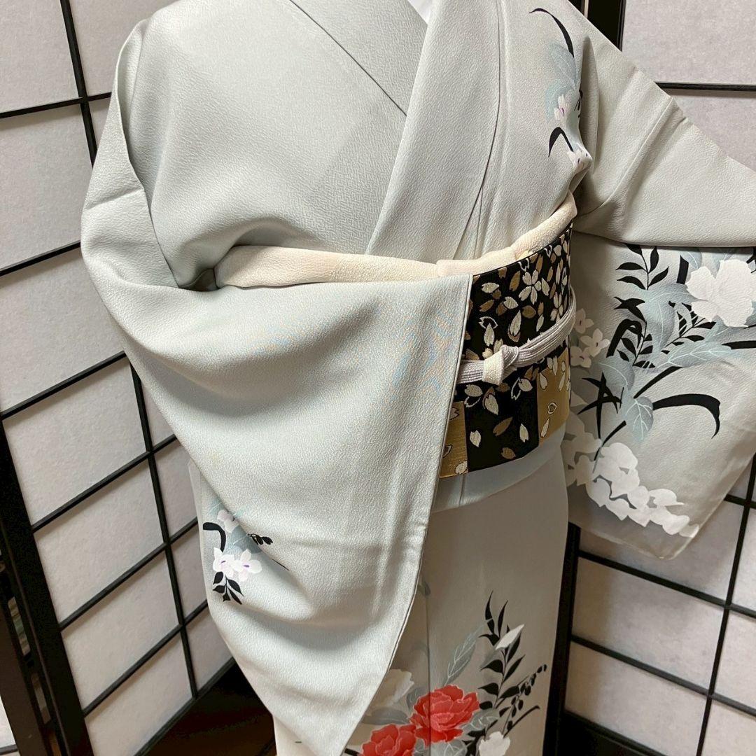 5467# Japanese Kimono Vintage Womens Silk Fabric Robe Kimono only sold