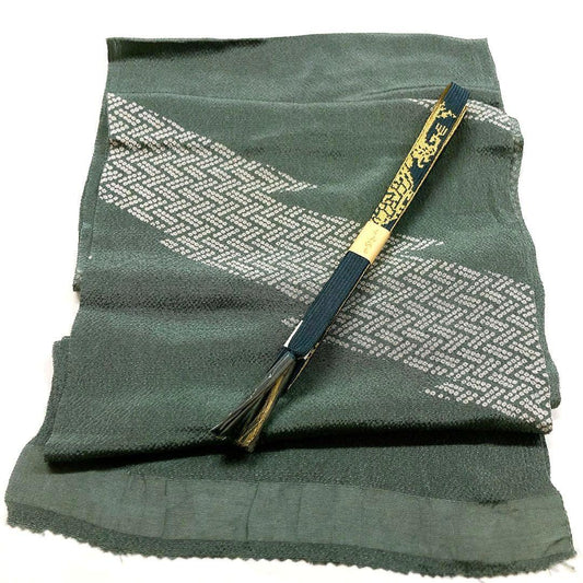 5411# Japanese Kimono Accessory Vintage Obiage and Obijime 2-piece Set Silk