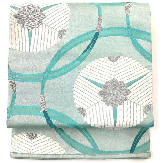 4966# Japanese Vintage Fukuro Obi Belt Kimono Fabric Silk Traditional
