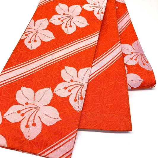 2372# Japanese Vintage Hanhaba Obi Belt Kimono Fabric Yukata Women's Traditional