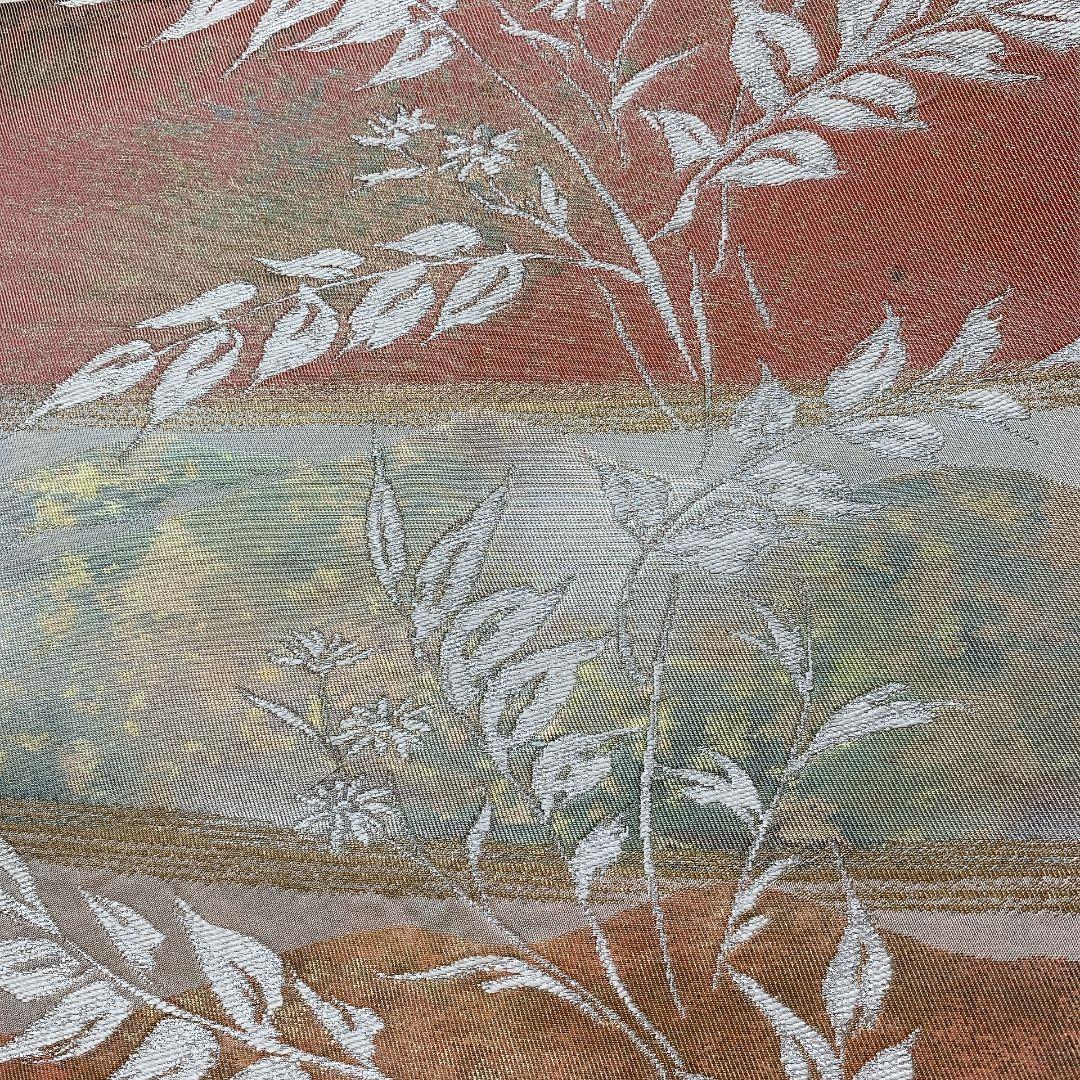 5365# Japanese Vintage Fukuro Obi Belt Kimono Fabric Silk Traditional