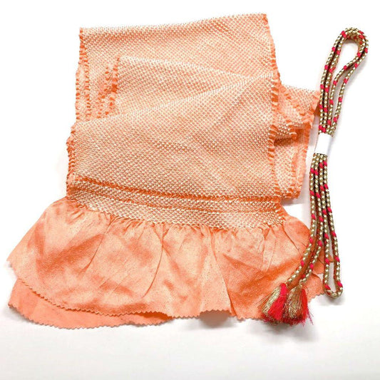 3385# Japanese Kimono Accessory Obiage and Obijime 2-piece Set Silk Shibori