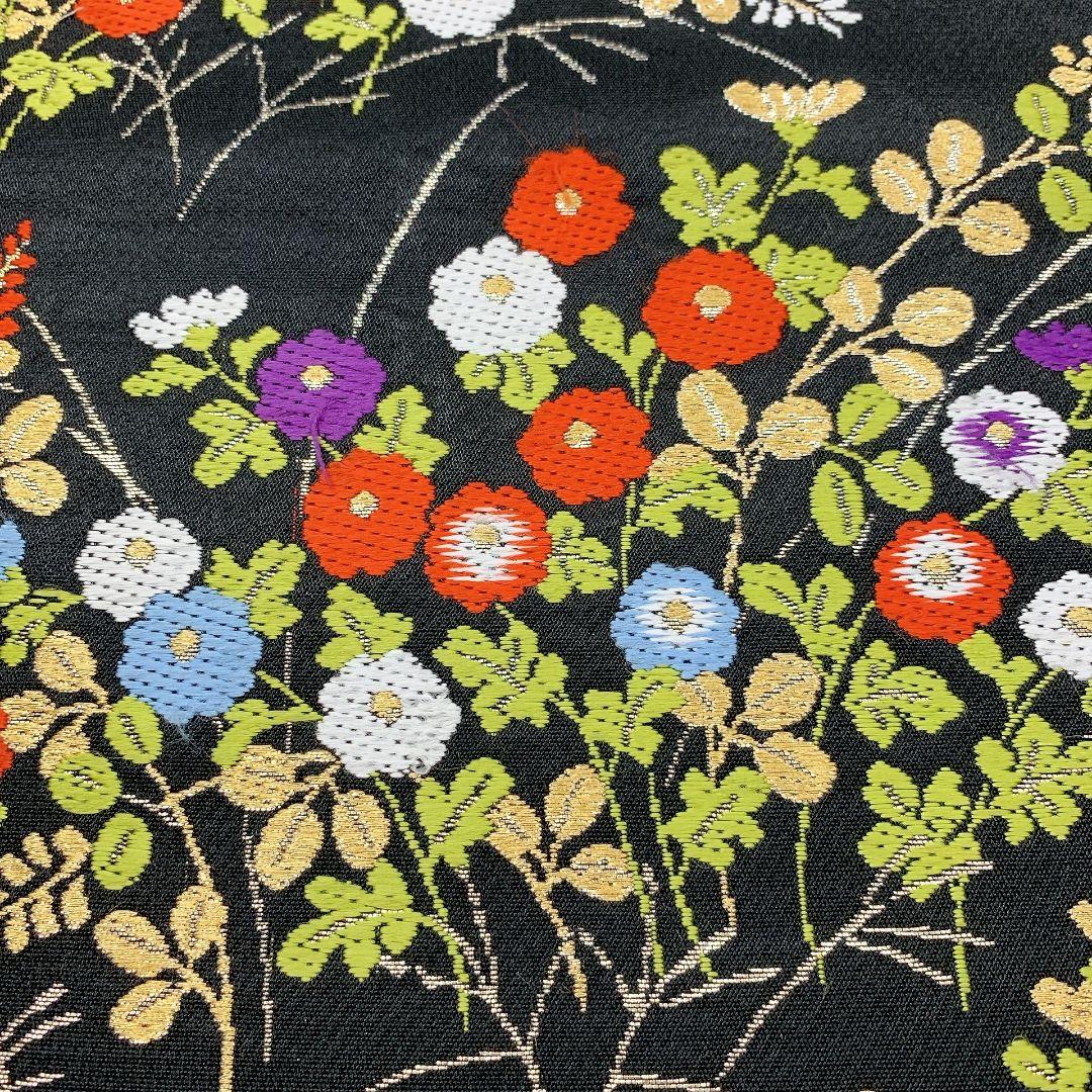 5083# Japanese Vintage Fukuro Obi Belt Kimono Fabric Silk Traditional Embroidery