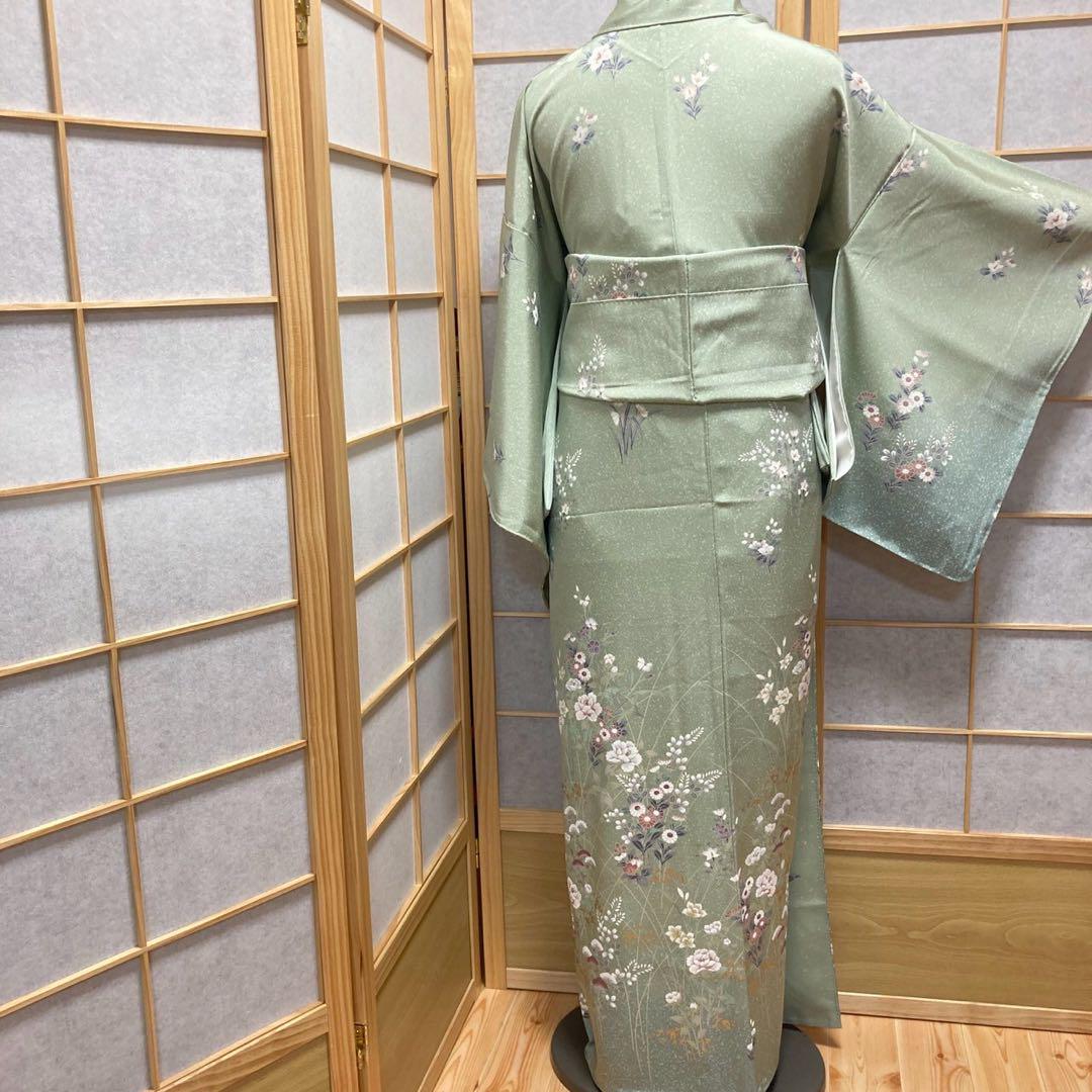 3917# Japanese Kimono Vintage Womens Silk Fabric Robe Kimono only sold