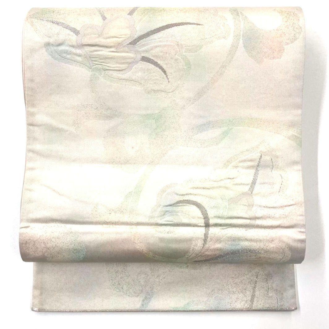 2485# Japanese Vintage Fukuro Obi Belt Kimono Fabric Silk Traditional