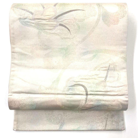 2485# Japanese Vintage Fukuro Obi Belt Kimono Fabric Silk Traditional