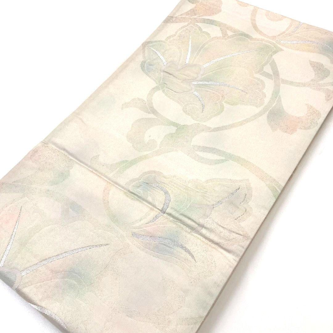 2485# Japanese Vintage Fukuro Obi Belt Kimono Fabric Silk Traditional