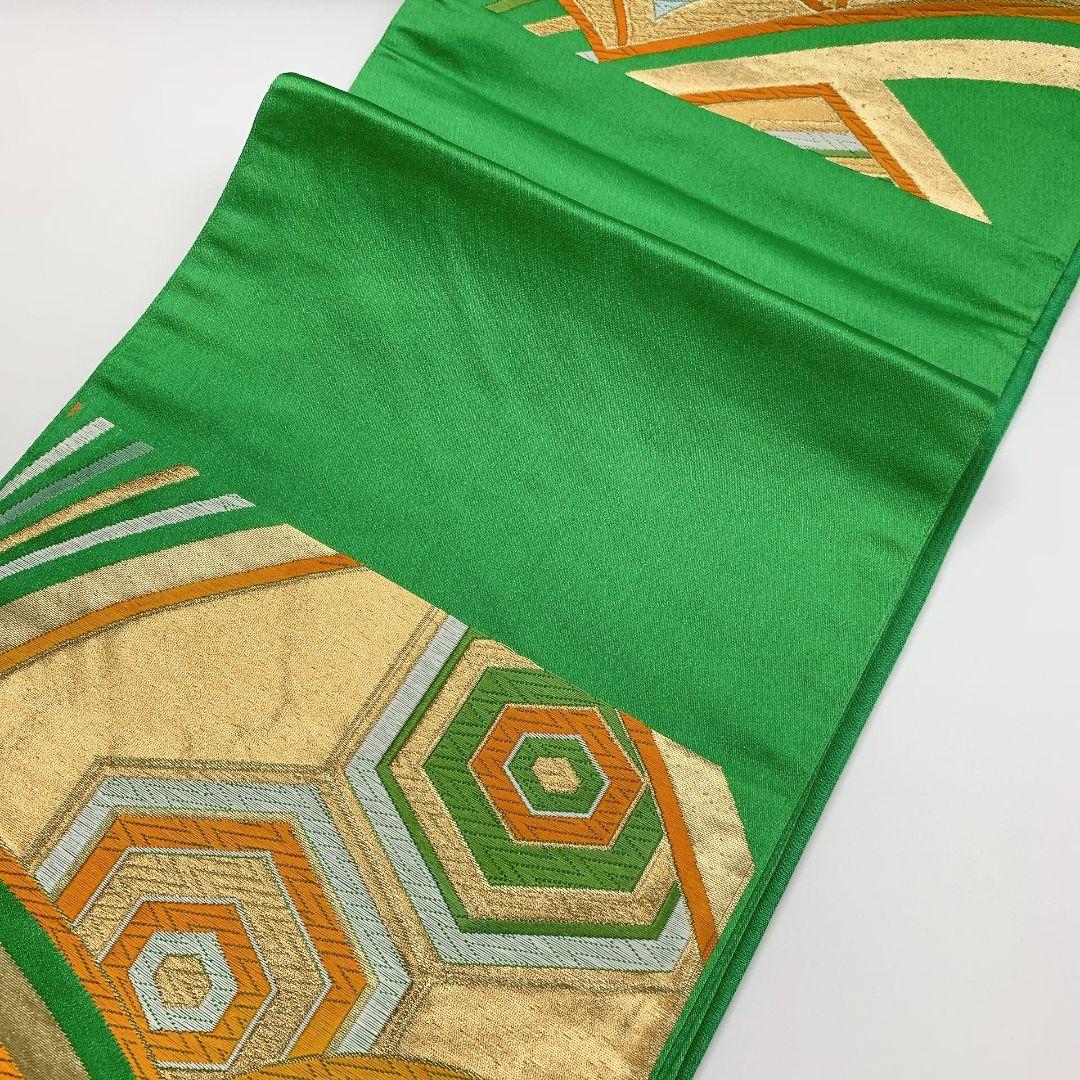 4110# Japanese Vintage Fukuro Obi Belt Kimono Fabric Silk Traditional Untailored　