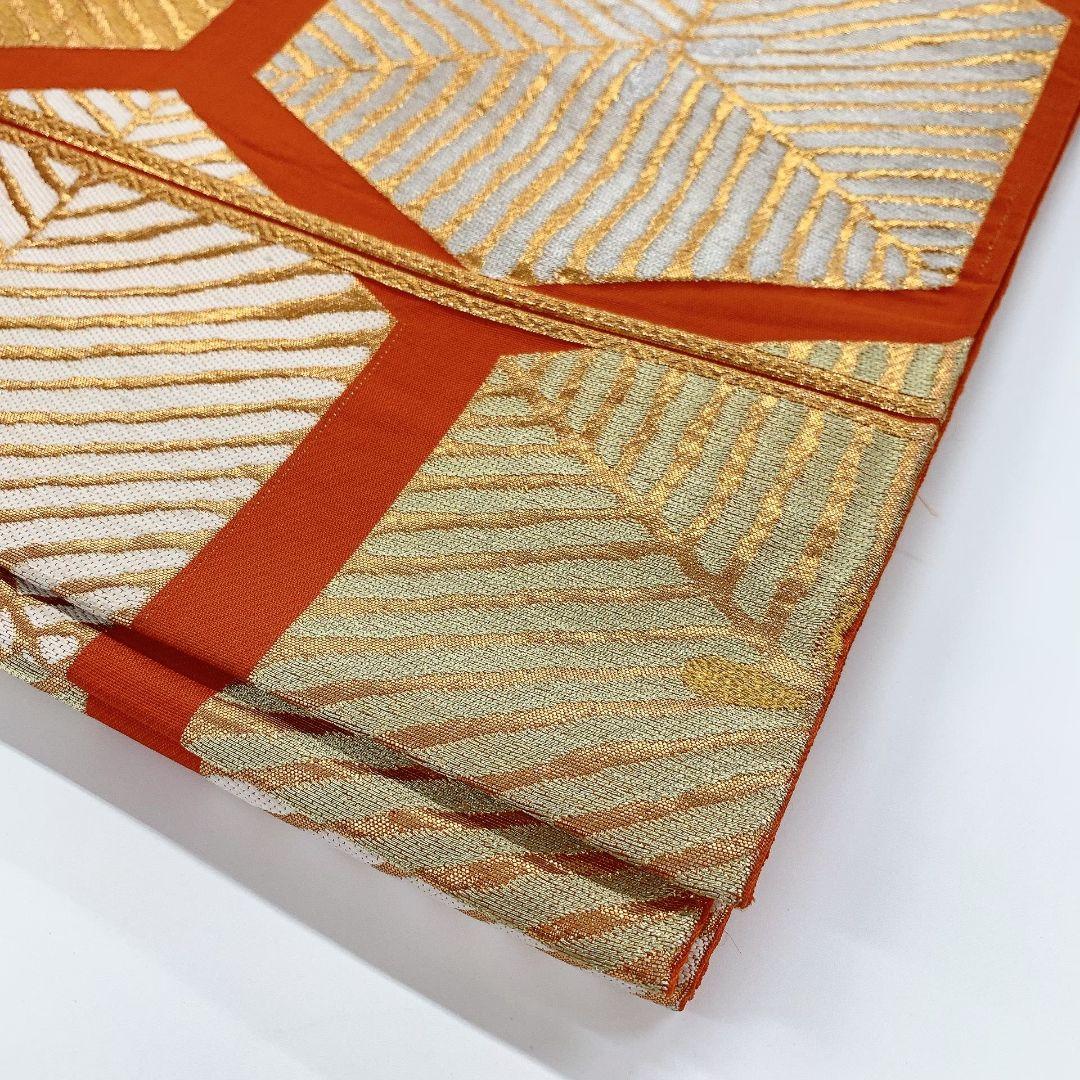 2185# Japanese Vintage Fukuro Obi Belt Kimono Fabric Silk Traditional