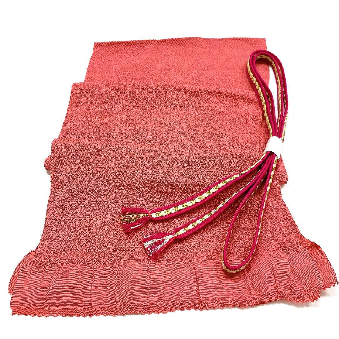 3208# Japanese Kimono Accessory Vintage Obiage and Obijime 2-piece Set Silk