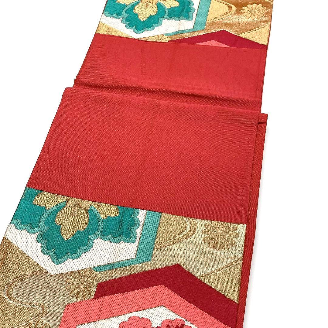 3800# Japanese Vintage Fukuro Obi Belt Kimono Fabric Silk Traditional untailored