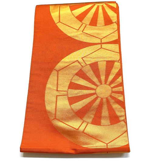 2768# Japanese Vintage Fukuro Obi Belt Kimono Fabric Silk Traditional Unused