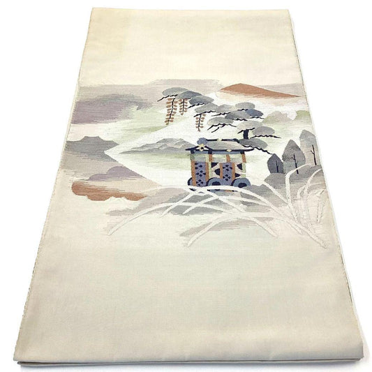 4900# Japanese Vintage Fukuro Obi Belt Kimono Fabric Silk Traditional Untailored