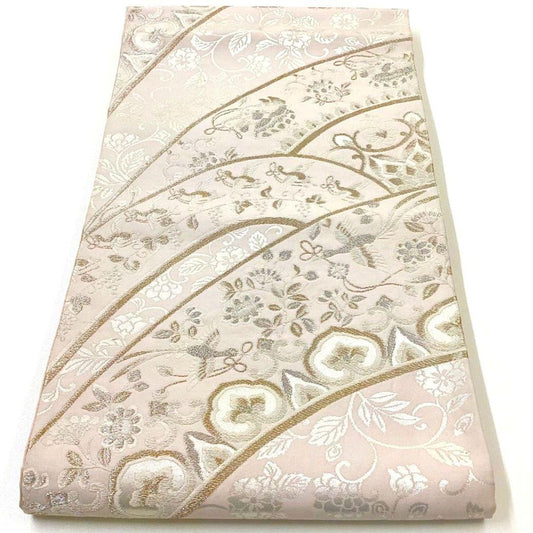 4990# Japanese Vintage Fukuro Obi Belt Kimono Fabric Silk Traditional