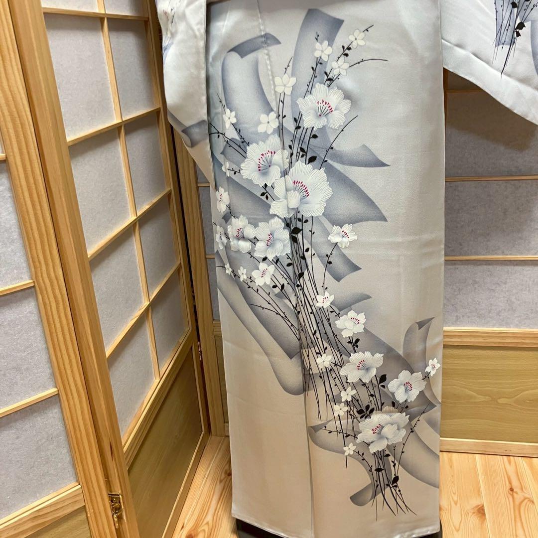 5452# Japanese Kimono Vintage Womens Silk Fabric Robe Kimono only sold