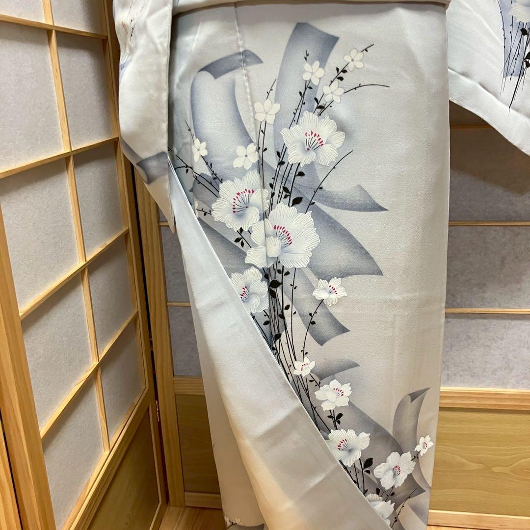 5452# Japanese Kimono Vintage Womens Silk Fabric Robe Kimono only sold