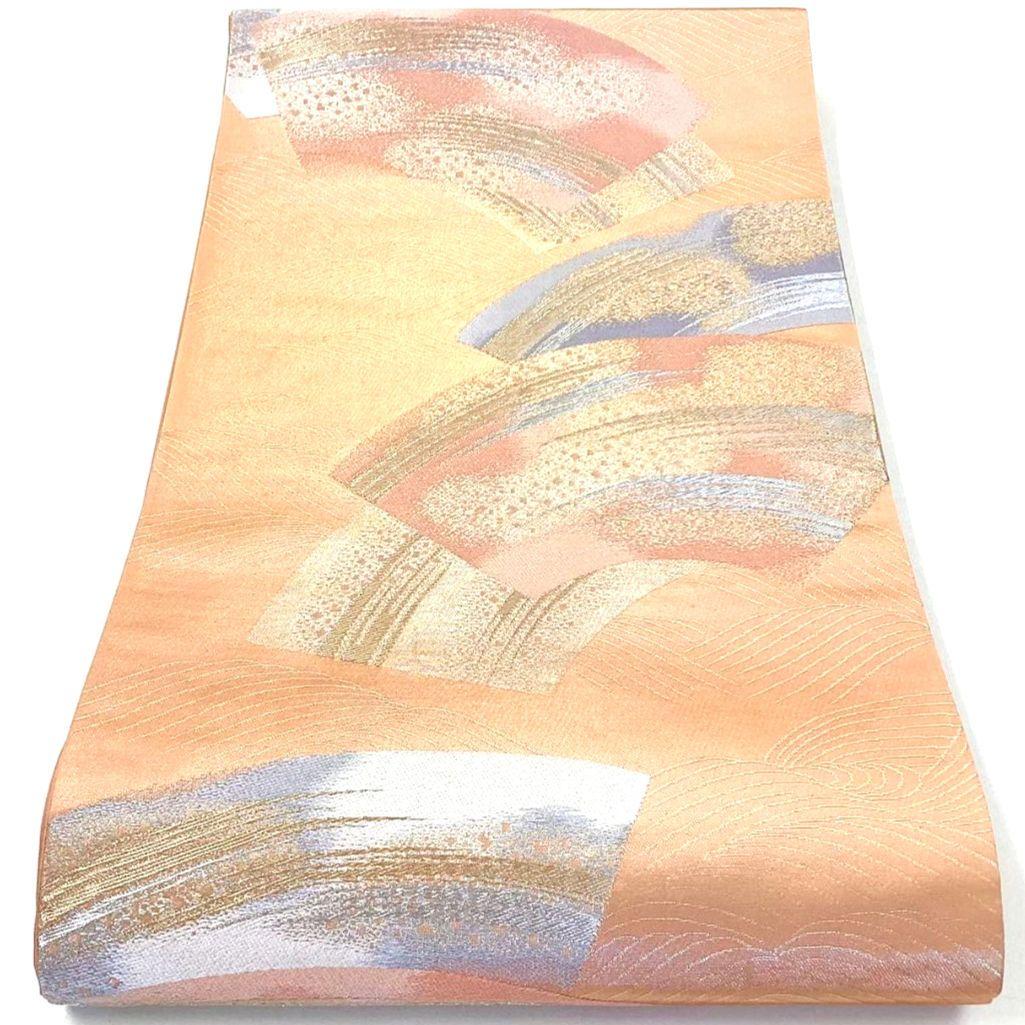 4769# Japanese Vintage Fukuro Obi Belt Kimono Fabric Silk Traditional 　