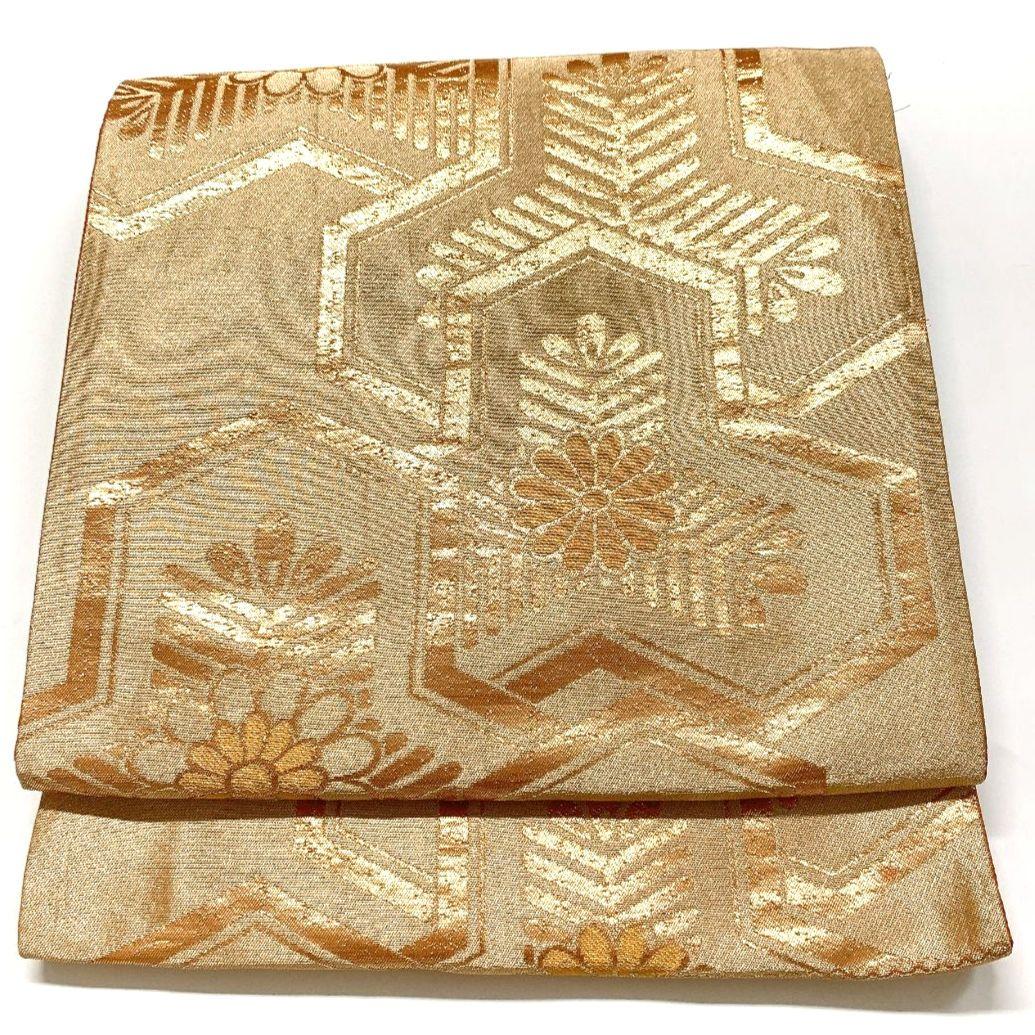 4452# Japanese Vintage Fukuro Obi Belt Kimono Fabric Silk Traditional