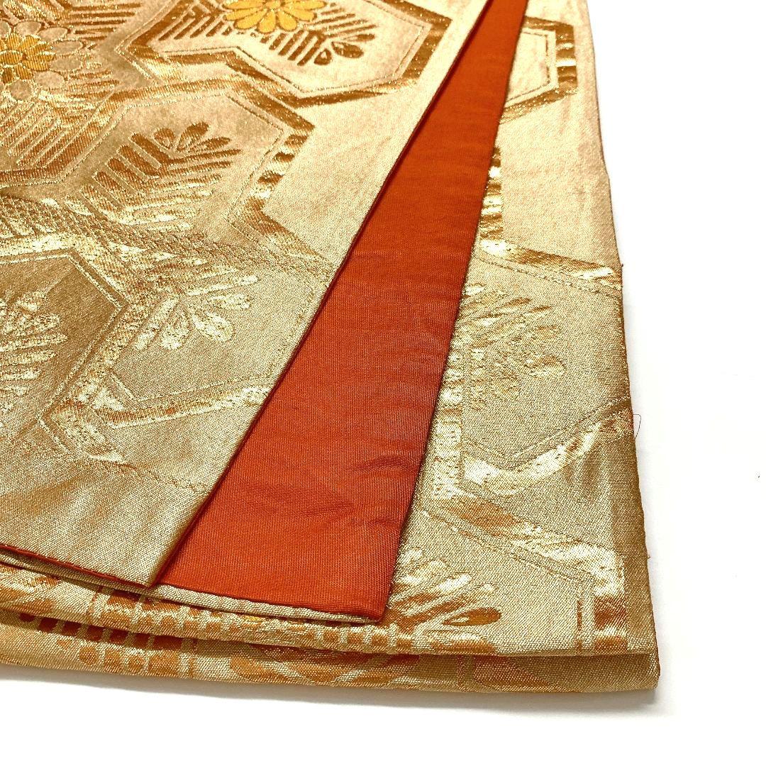 4452# Japanese Vintage Fukuro Obi Belt Kimono Fabric Silk Traditional