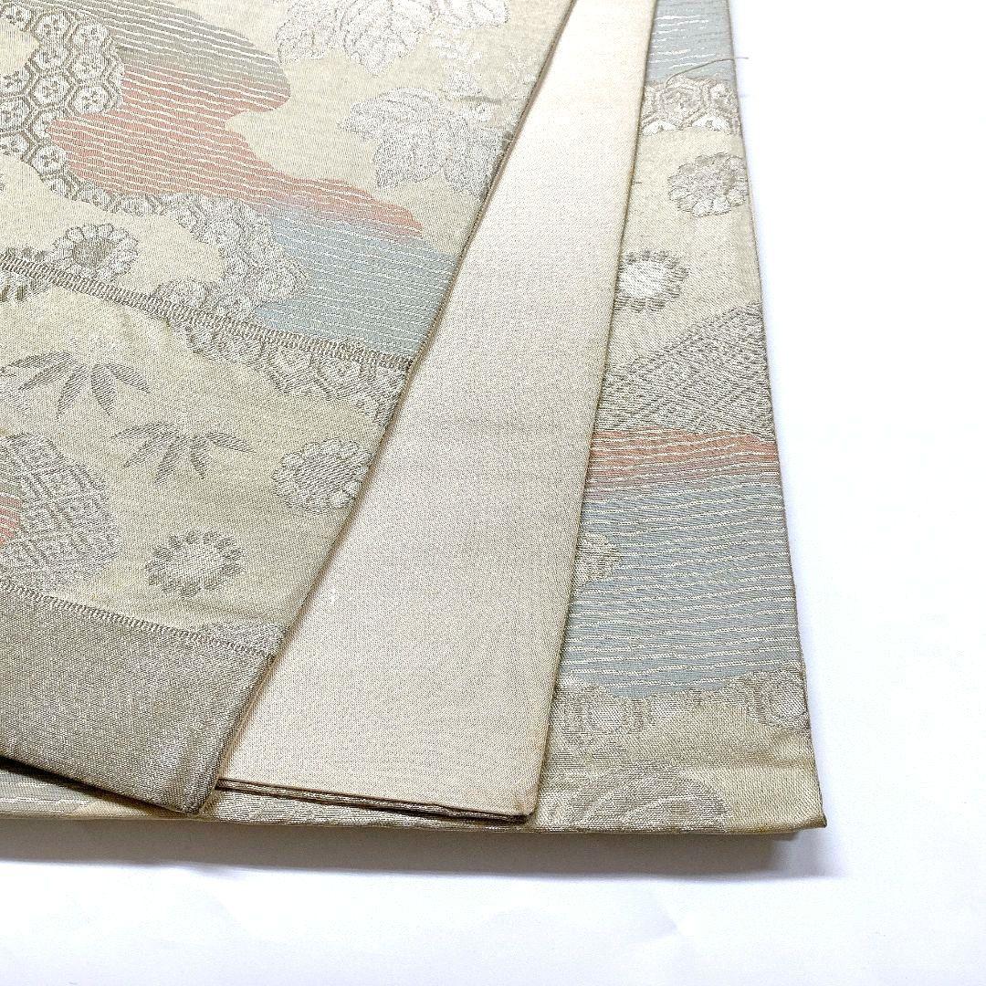 4479# Japanese Vintage Fukuro Obi Belt Kimono Fabric Silk Traditional