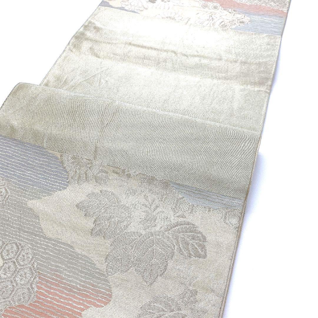 4479# Japanese Vintage Fukuro Obi Belt Kimono Fabric Silk Traditional