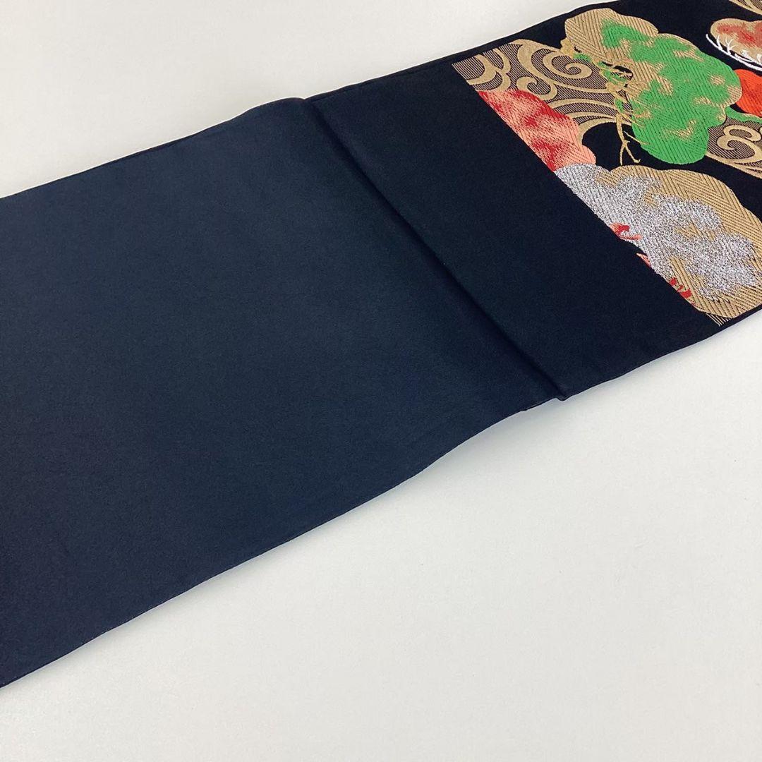 4740# Japanese Vintage Fukuro Obi Belt Kimono Fabric Silk Traditional Untailored