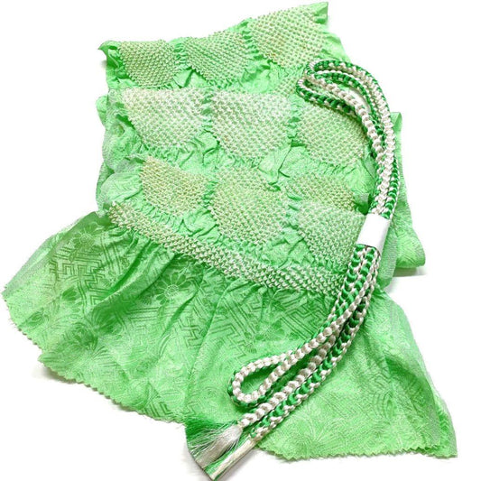 3365# Japanese Kimono Accessory Obiage and Obijime 2-piece Set Silk Shibori