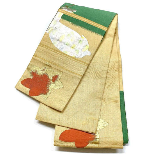5037# Japanese Vintage Hanhaba Obi Belt Kimono Fabric Yukata Women's Traditional