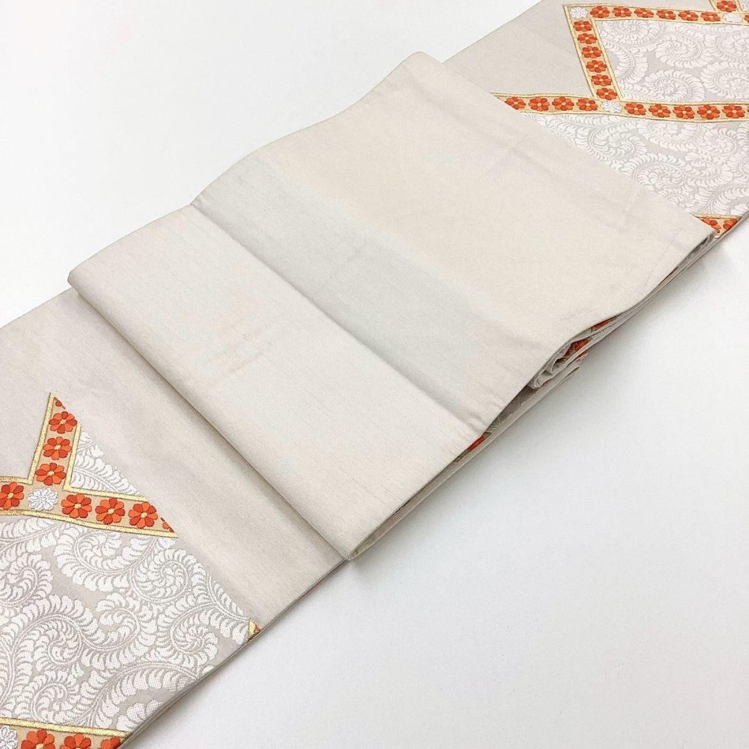 4293# Japanese Vintage Fukuro Obi Belt Kimono Fabric Silk Traditional