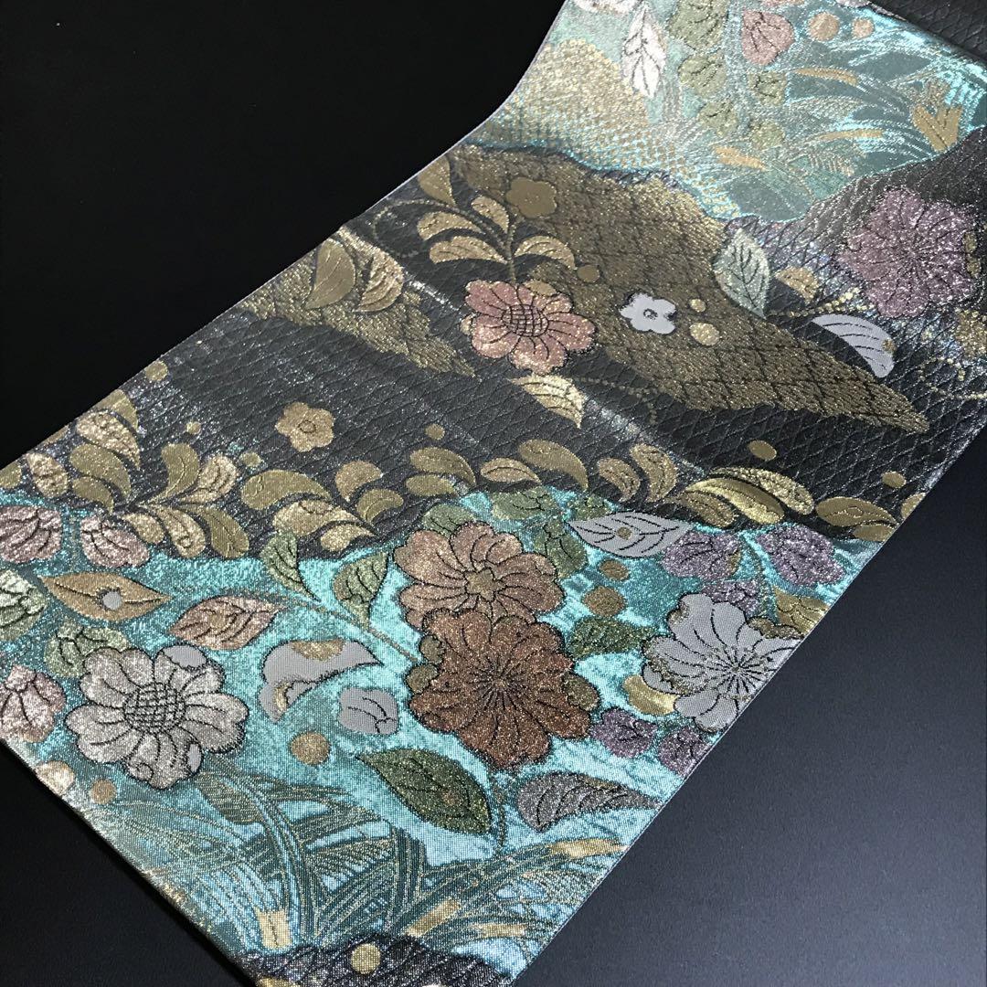 3951# Japanese Vintage Fukuro Obi Belt Kimono Fabric Silk Traditional